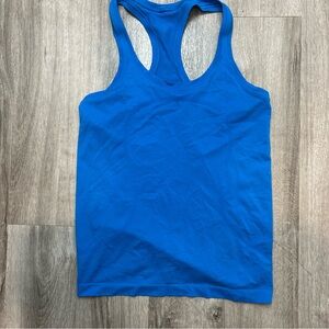 Lululemon Swiftly Tech Tank Royal Blue Compression Workout Top Size 8
